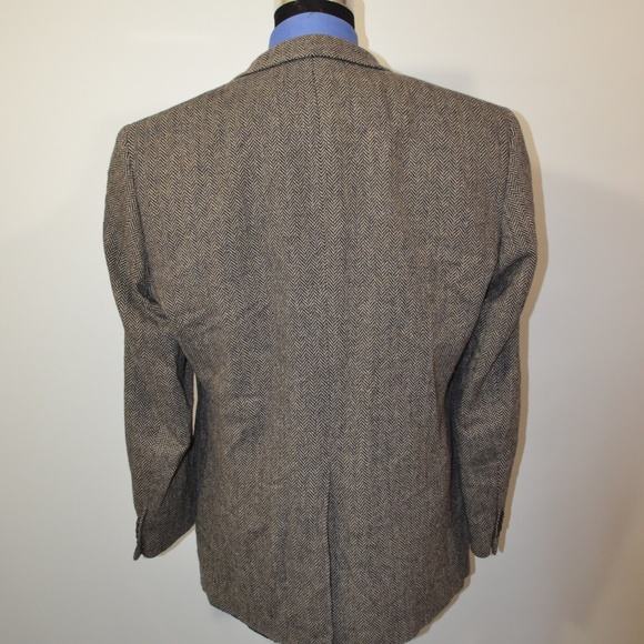 Grant Thomas 42L Sport Coat Blazer Suit Jacket Bla - Picture 5 of 8